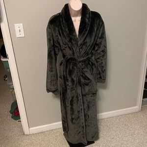 Plush Gray Robe